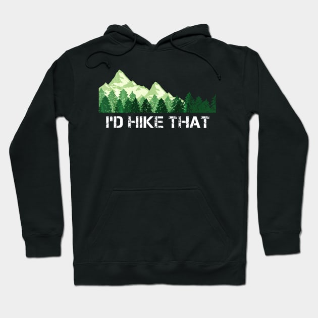 Hiking Id Hike That Outdoor Camping Hoodie by Jipan